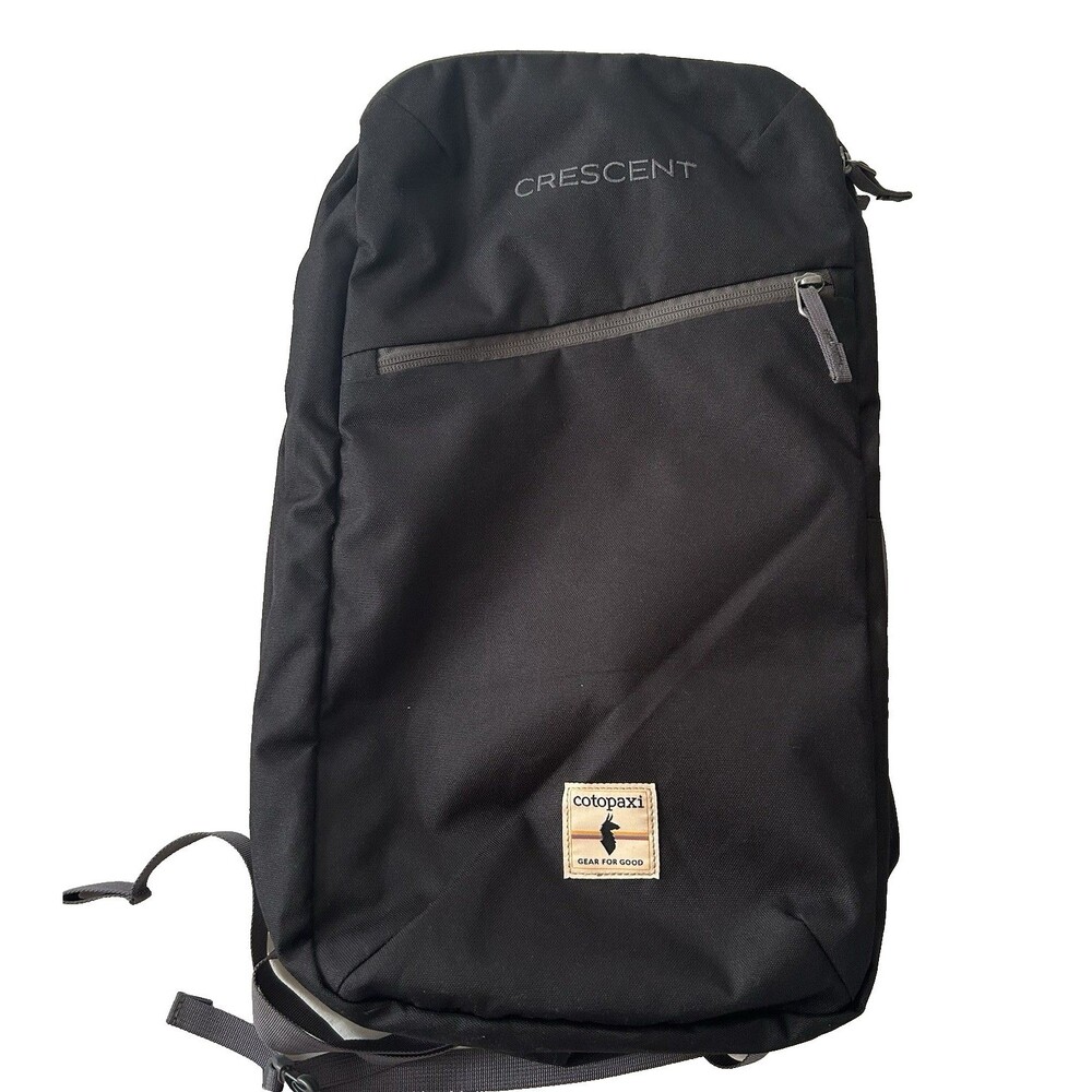 Cotopaxi Corporate Travel Pack 24L Backpack Black Crescent Embroidered Daypack